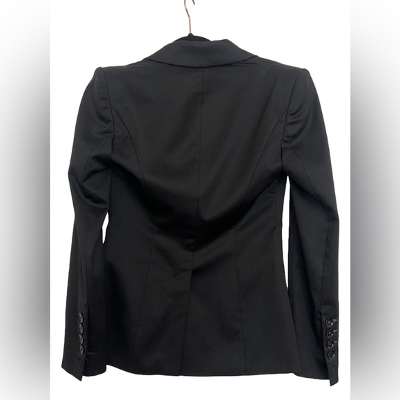 Express Design Studio Black Blazer with shoulder pads and pockets size 4 - Picture 2 of 10